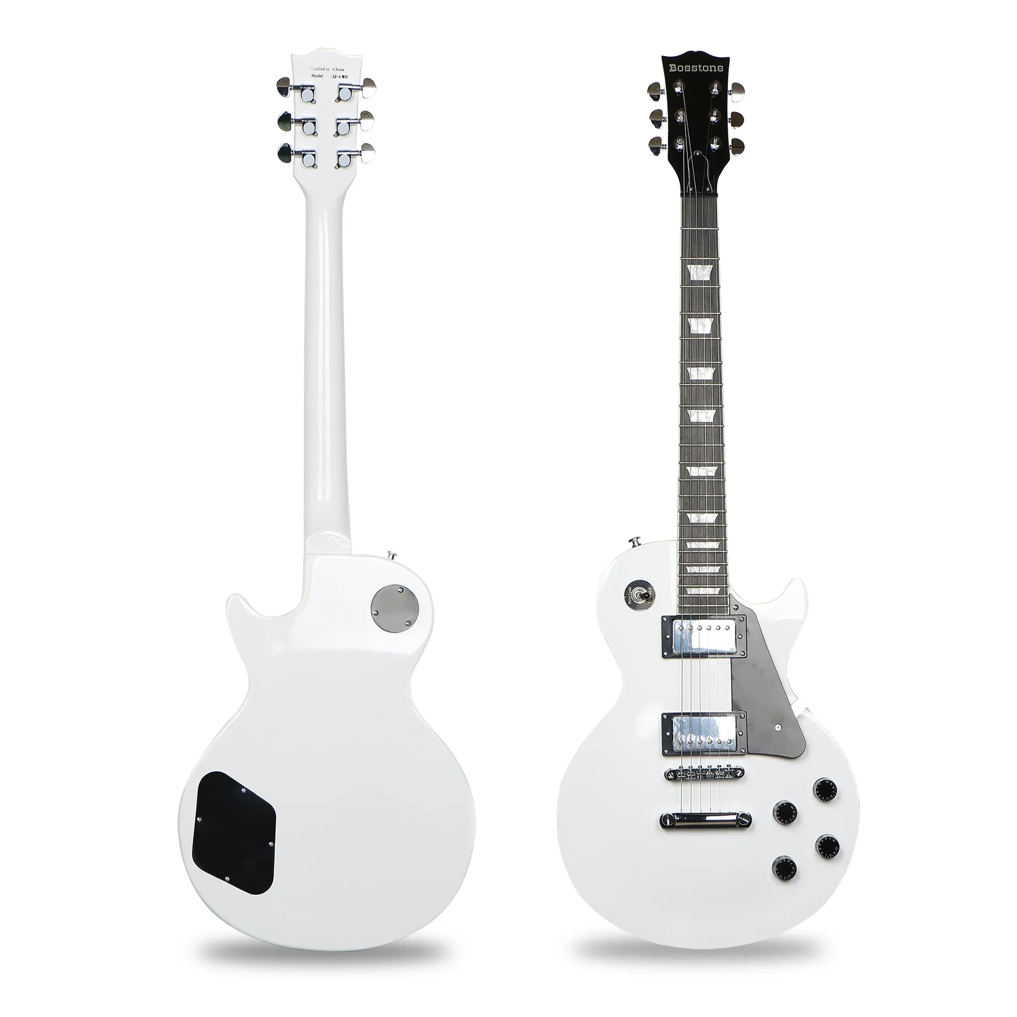 Bosstone LP-6 V.2 WH (2025) Гитара электрическая, 6 струн Крепление грифа: вклеенный