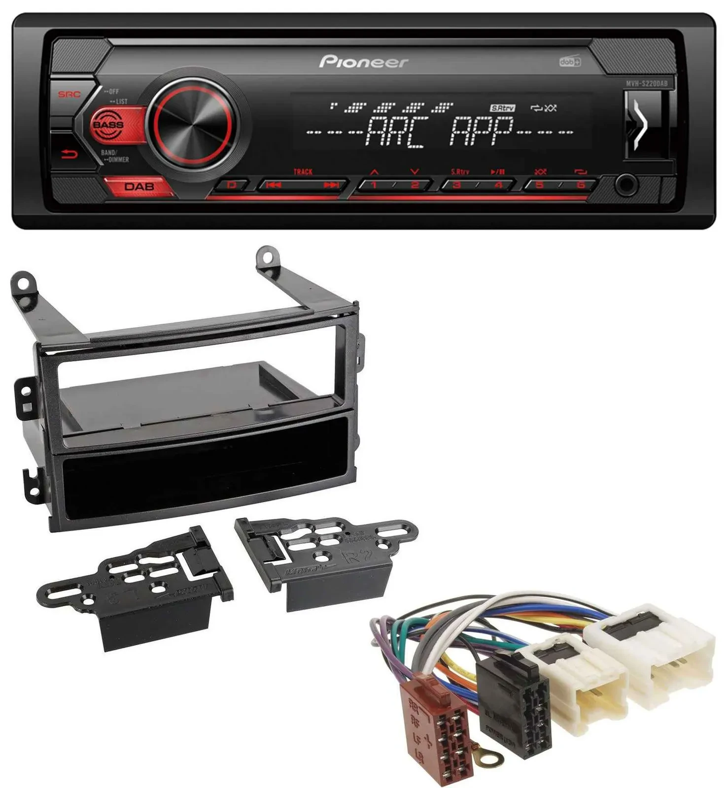 Pioneer DAB 1DIN MP3 AUX USB Autoradio für Nissan 350Z Roadster 2003-2005