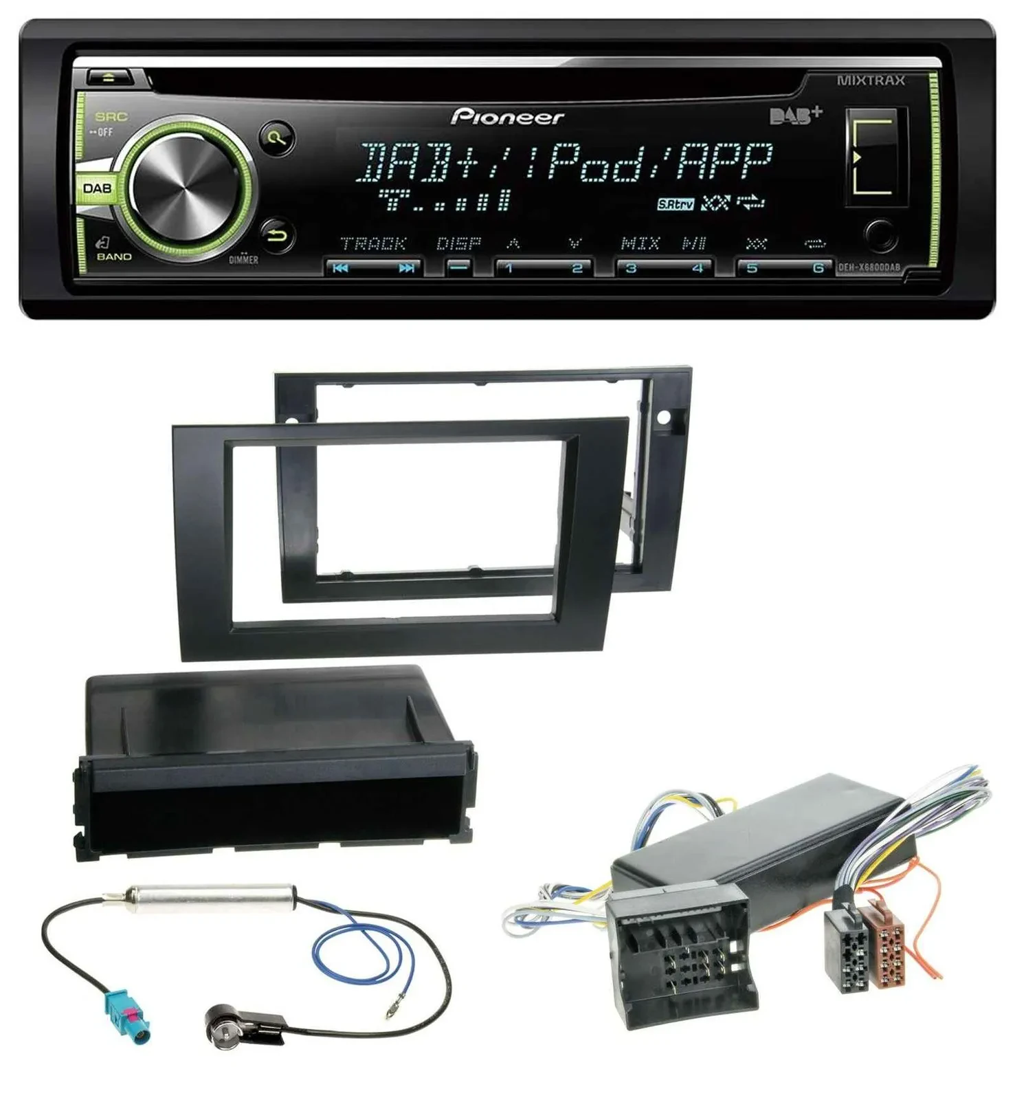 Pioneer DAB USB MP3 AUX CD Autoradio für Audi A4 04-08 B7 Symphony Bose Aktivsys