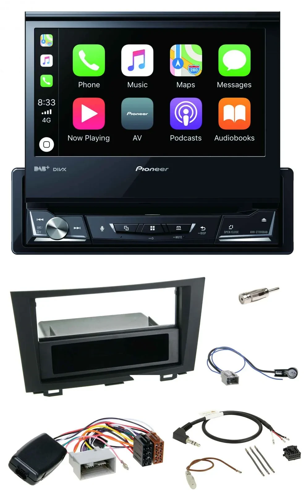 Pioneer DVD Bluetooth DAB USB Lenkrad Autoradio für Honda CRV (2006-2012)