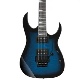 Ibanez GRG320FA GIO RG Guitar, Purpleheart FB, Transparent Blue Sunburst