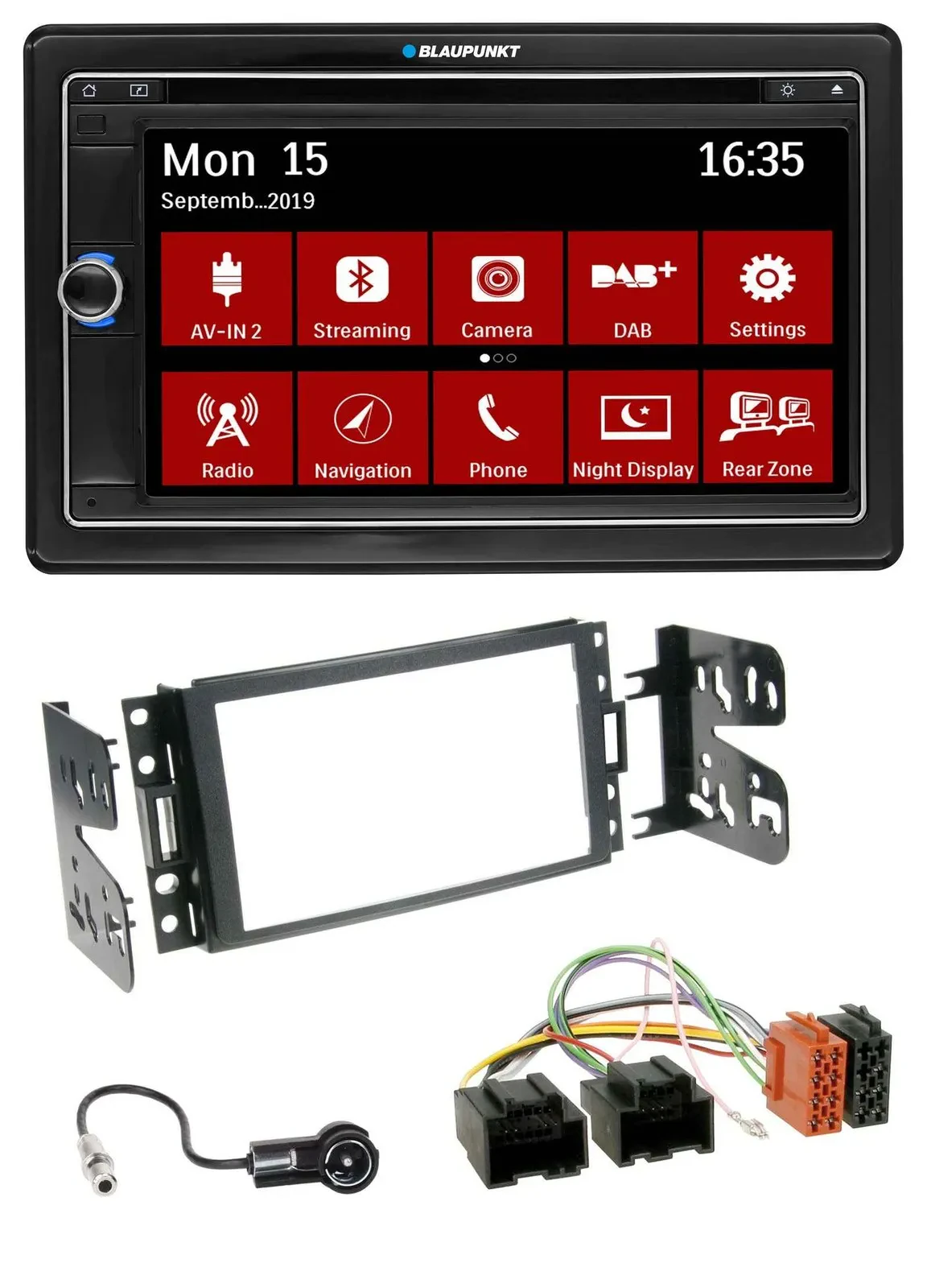 Автомагнитола для Chevrolet Corvette Upland Blaupunkt 2DIN Bluetooth DAB USB DVD MP3