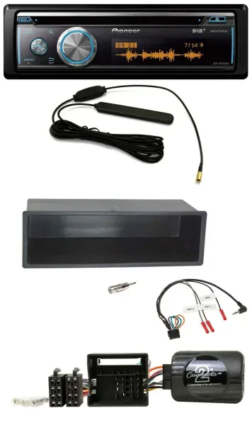 Pioneer CD USB Bluetooth DAB Lenkrad Autoradio für Citroen C2 2006-2010 C3 2006-