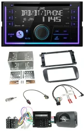 Автомагнитола для Ford S-Max/Mondeo JVC 2 DIN CD, USB, DAB, Bluetooth, черный