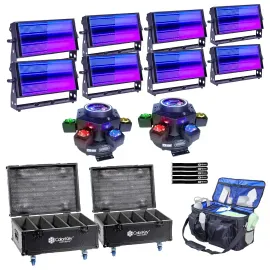 Прожектор ColorKey Inceptor Panel FX, wash/strobe/blinder (набор, 8 шт.)