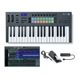 Novation FLkey 37 37-Key MIDI Keyboard Controller with FL Studio Software Bundle