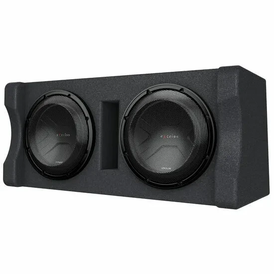 Kenwood P-XW1221D 1200W Max Dual 12” Pre-loaded Car Subwoofer Box Enclosure