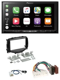 Pioneer 2DIN MP3 USB DAB DVD Bluetooth Autoradio für Toyota Aygo (2014-2021)