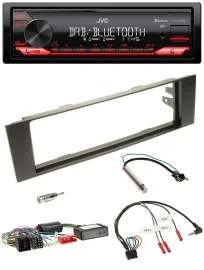 Автомагнитола JVC Bluetooth USB DAB для Audi A3 (2003–2006) с адаптером управления на руле