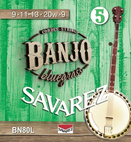 Струны для банджо Savarez BN80L Banjo Bluegrass Light