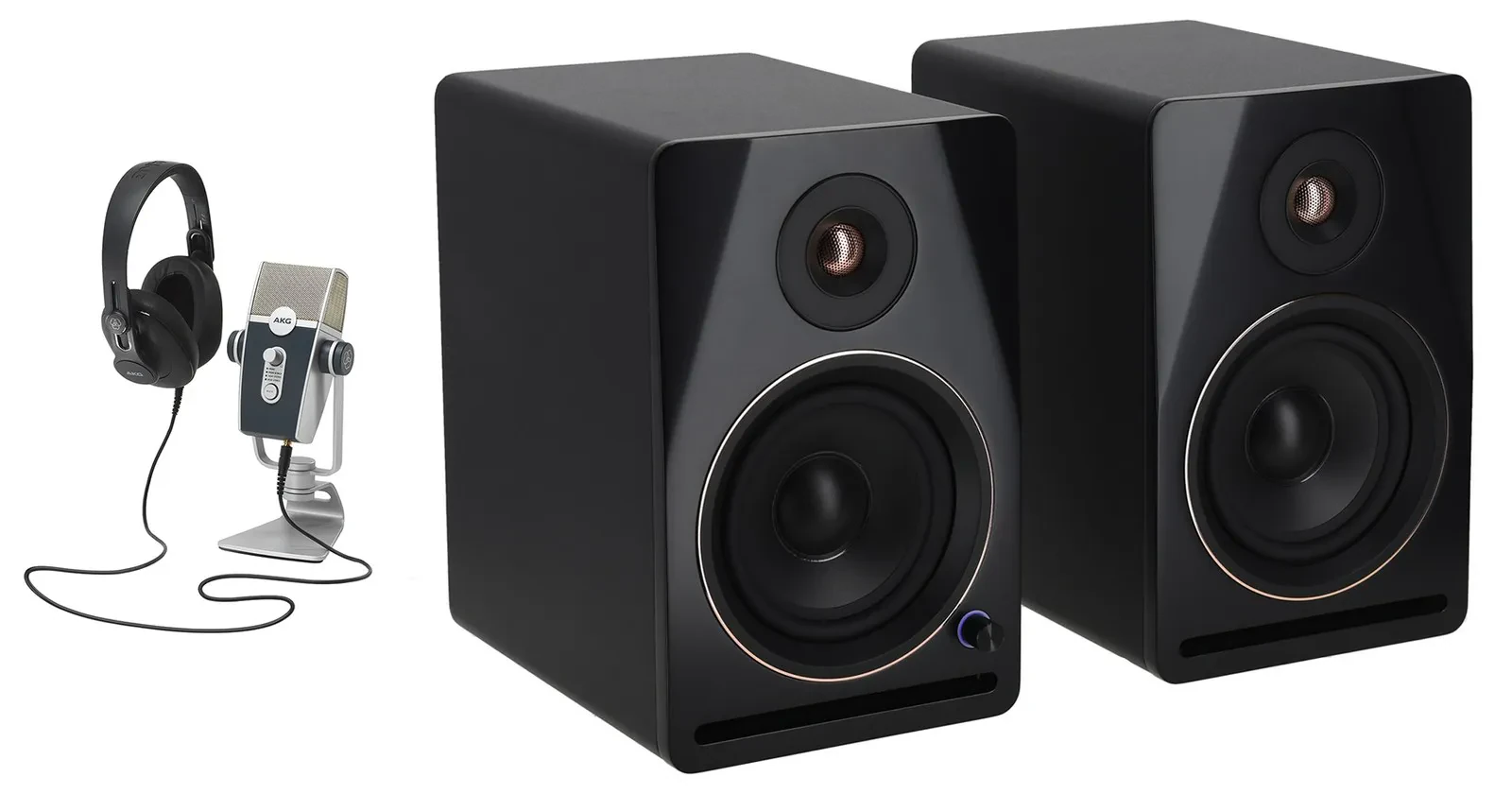 AKG PODCASTER ESSENTIALS Podcasting Recording Kit w/USB Mic+Headphones+Monitors