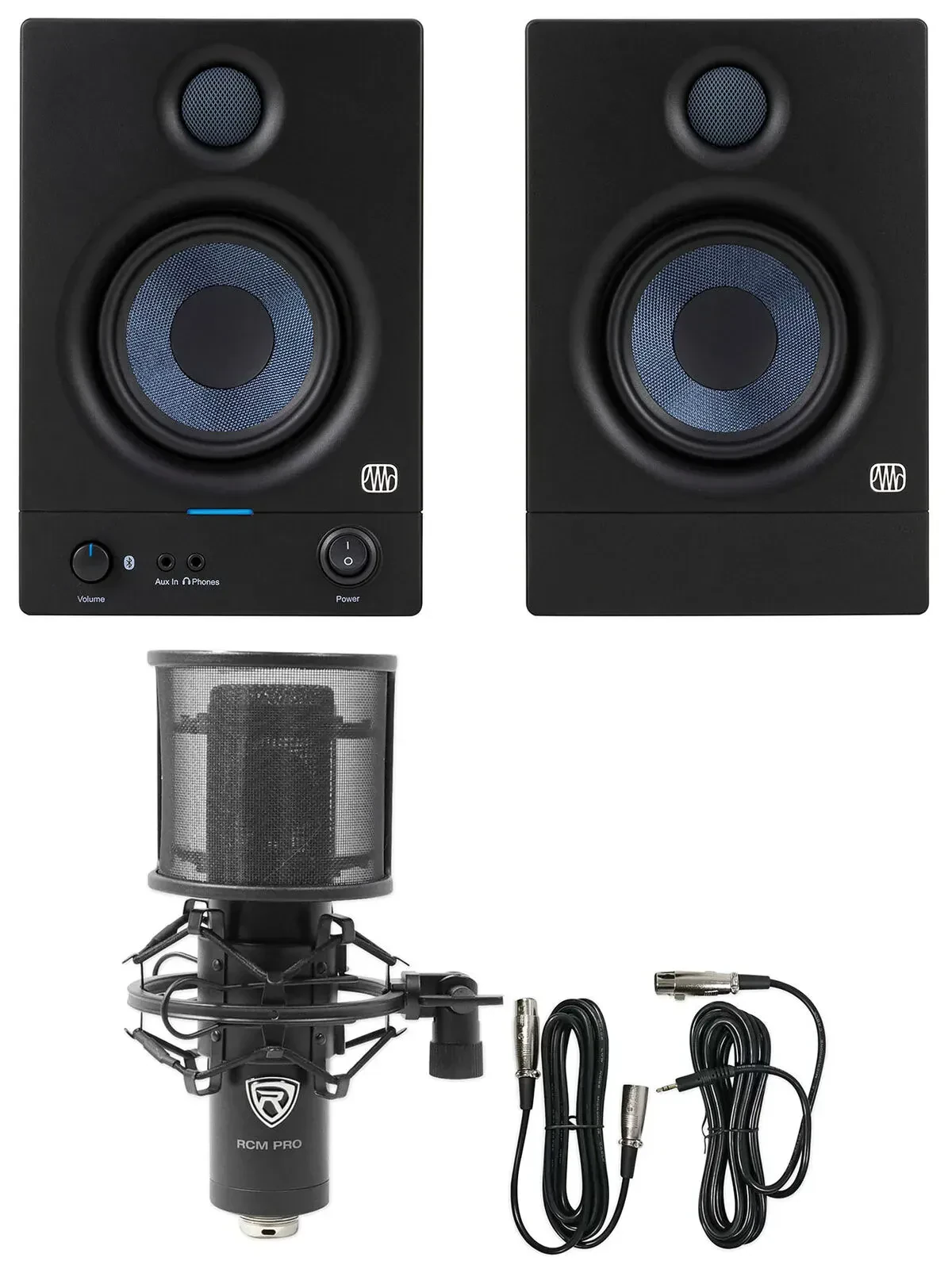 Студийные мониторы PreSonus Eris 4.5BT 2nd Gen 4.5" с Bluetooth (набор, пара) с микрофоном для записи