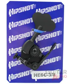 Колок для бас-гитары Hipshot HE6C-3/8 Ultralite D-Tuner X-Tender Black