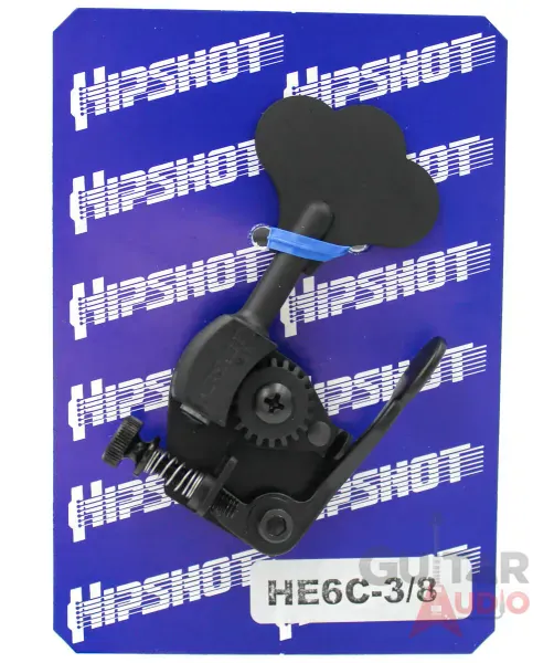 Колок для бас-гитары Hipshot HE6C-3/8 Ultralite D-Tuner X-Tender Black