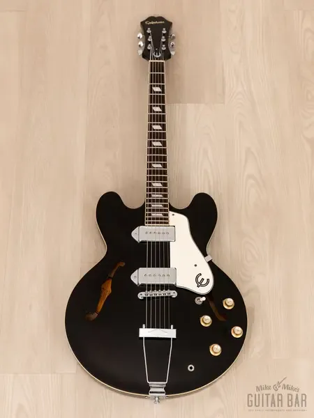 Полуакустическая электрогитара Epiphone Casino Hollowbody Ebony Korea 2006 w/ Case