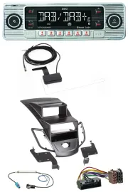 Автомагнитола для Ford Fiesta (2010–2017) Dietz Bluetooth USB MP3 DAB, дисплей, черная