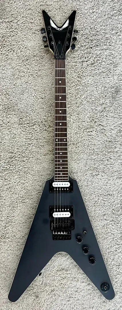 Dean VX With Floyd Rose Tremolo Electric Guitar Black Satin Finish