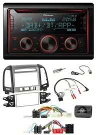 Pioneer 2DIN DAB Lenkrad Bluetooth USB CD Autoradio für Hyundai Santa Fe 10-12 3