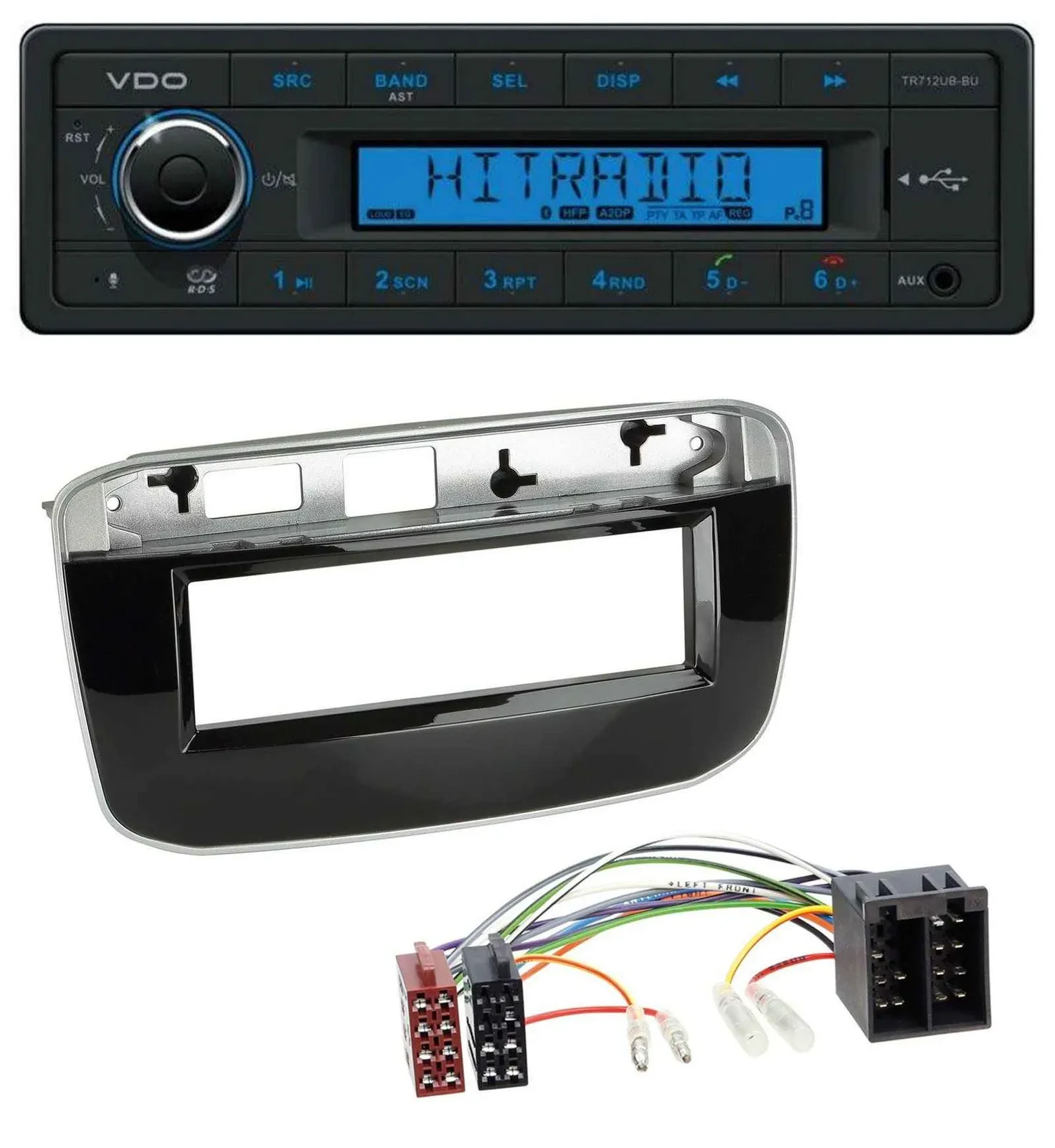 VDO Bluetooth AUX USB MP3 Autoradio für Fiat Punto Punto Evo (ab 2011)