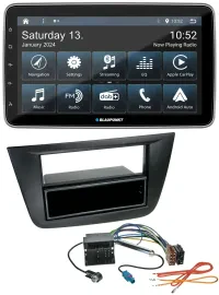 Автомагнитола Blaupunkt USB DAB SD MP3 Bluetooth для Seat Toledo/Altea (с 2005), чёрная