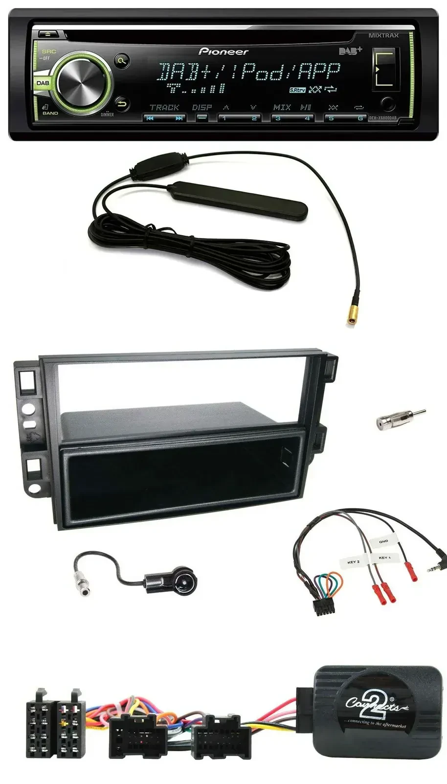 Автомагнитола для Chevrolet Aveo/Captiva (2006–2011) Pioneer MP3/USB/CD/DAB