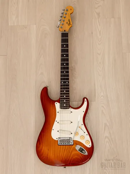 Электрогитара Fender Stratocaster Pro Feel STR-850LS SSS Light Amber Sunburst w/gigbag Japan 1991