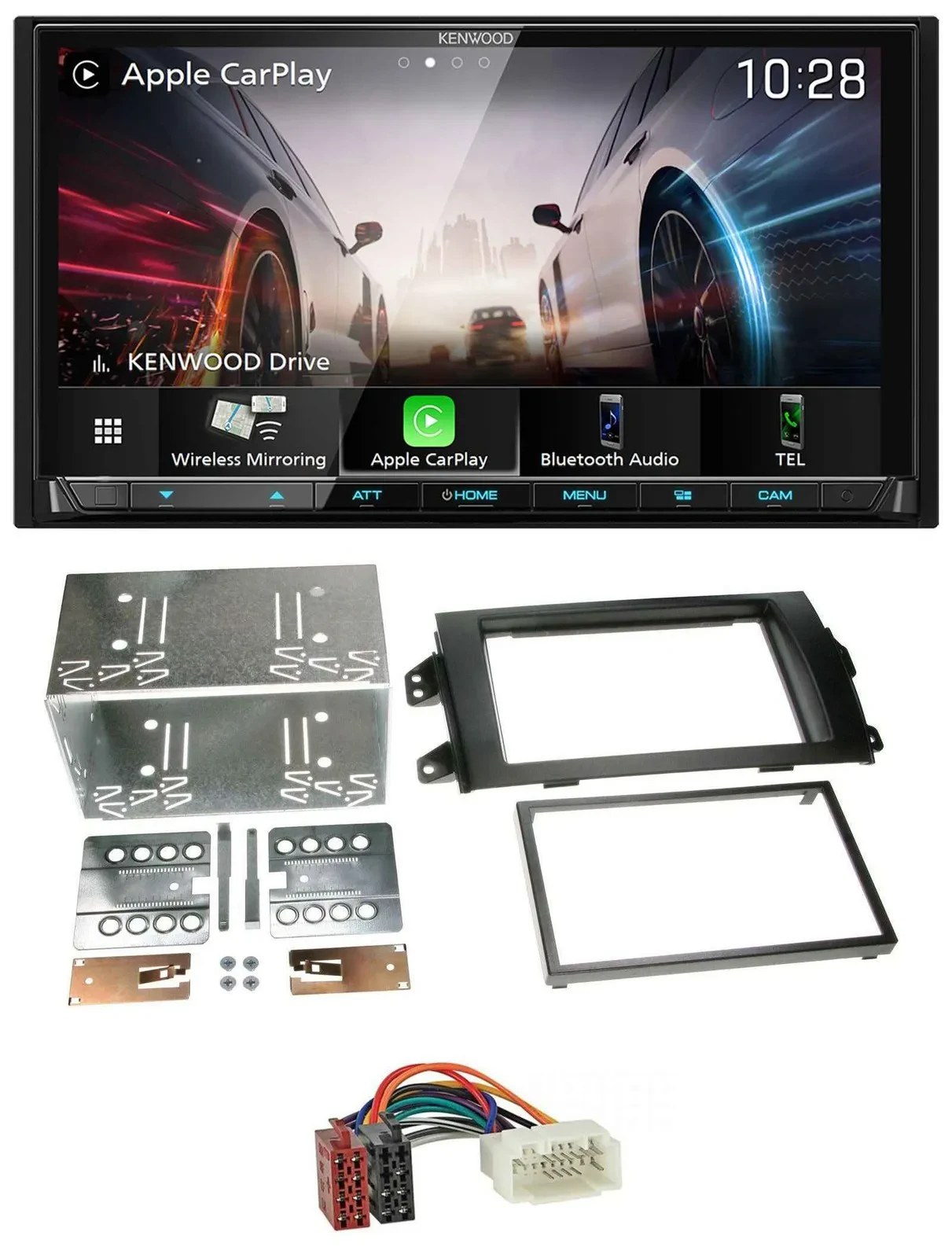 Kenwood MP3 2DIN USB DAB Bluetooth Autoradio für Fiat Sedici Suzuki SX 4 ab 06