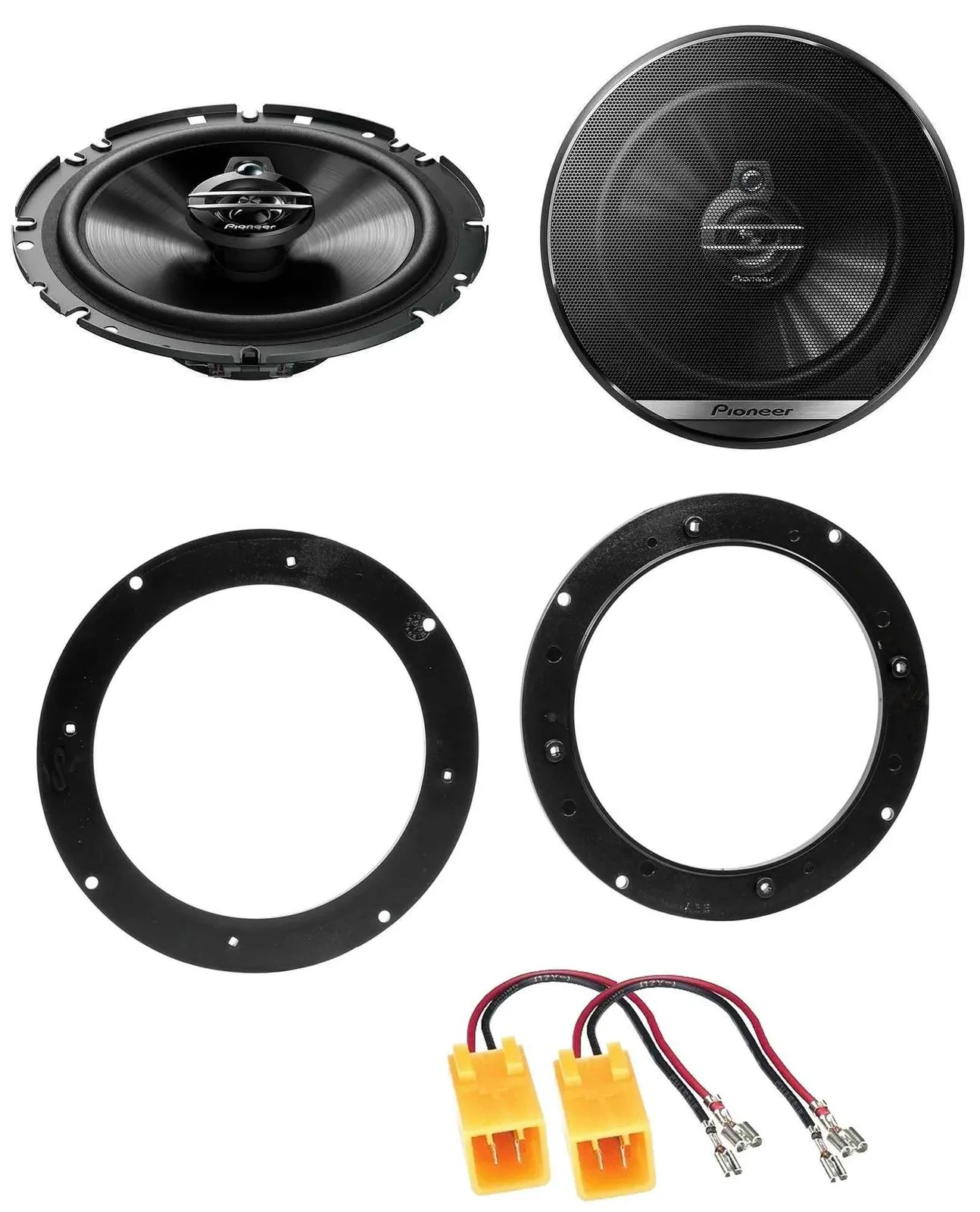 Pioneer 3-Wege 300Watt 16,5cm Lautsprecher für Peugeot 306 93-01 Fronttür Auto B