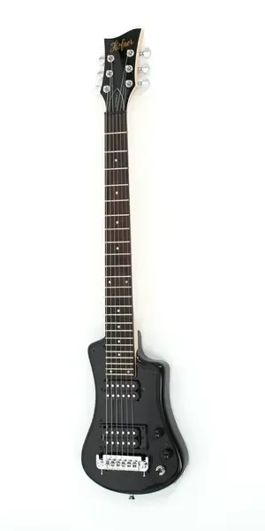 HÖFNER Shorty Deluxe E-Gitarre - schwarz inkl. Gigbag