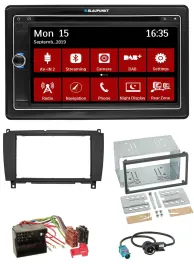Blaupunkt Bluetooth DAB 2DIN USB DVD MP3 Autoradio für Mercedes CLK C209 A209 04