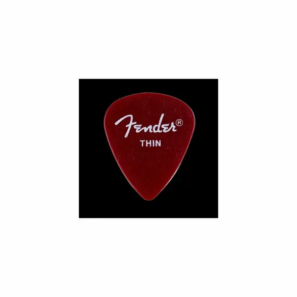 Медиаторы Fender California Clear™ Picks, Thin, Candy Apple Red, 144 Шт.