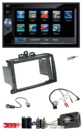 Автомагнитола Blaupunkt 2DIN Bluetooth USB SD MP3 для Hyundai i20 (2009–2012), чёрная