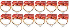 Инструментальный кабель Rockville RCGT3.0O Orange 0.9 м (12 штук)