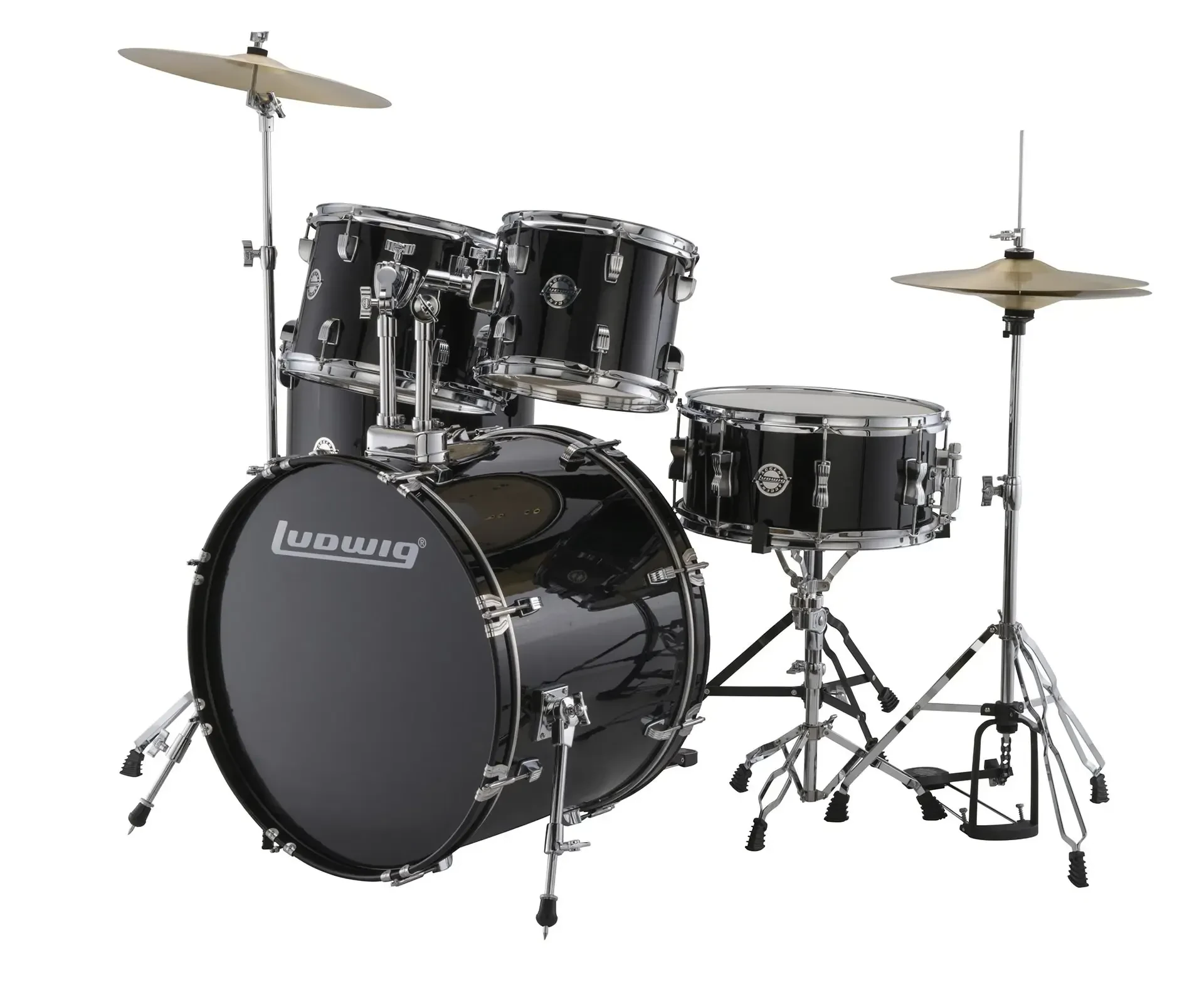 Барабанная установка Ludwig LC19011 Accent Fuse, черная (2 коробки)