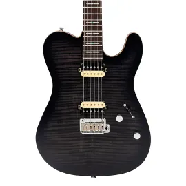 Электрогитара Sire T7 New Gen, топ из фигурного клёна, цвет прозрачный чёрный