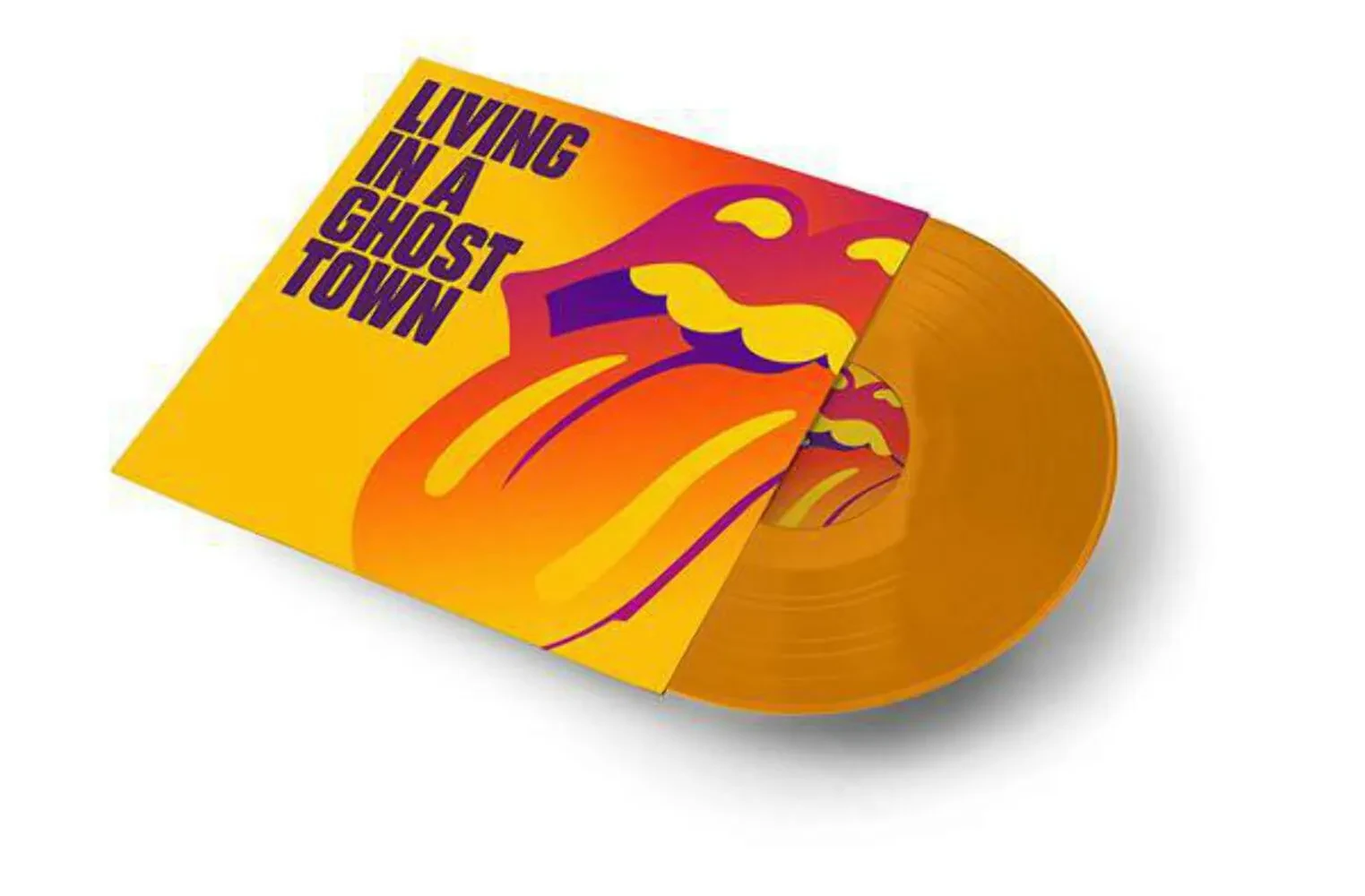 Виниловая пластинка The Rolling Stones - Living In A Ghost Town [10" Orange Single] NEW Sealed Vinyl