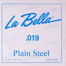 Струна для акустической и электрогитары La Bella PS019, сталь, калибр 19