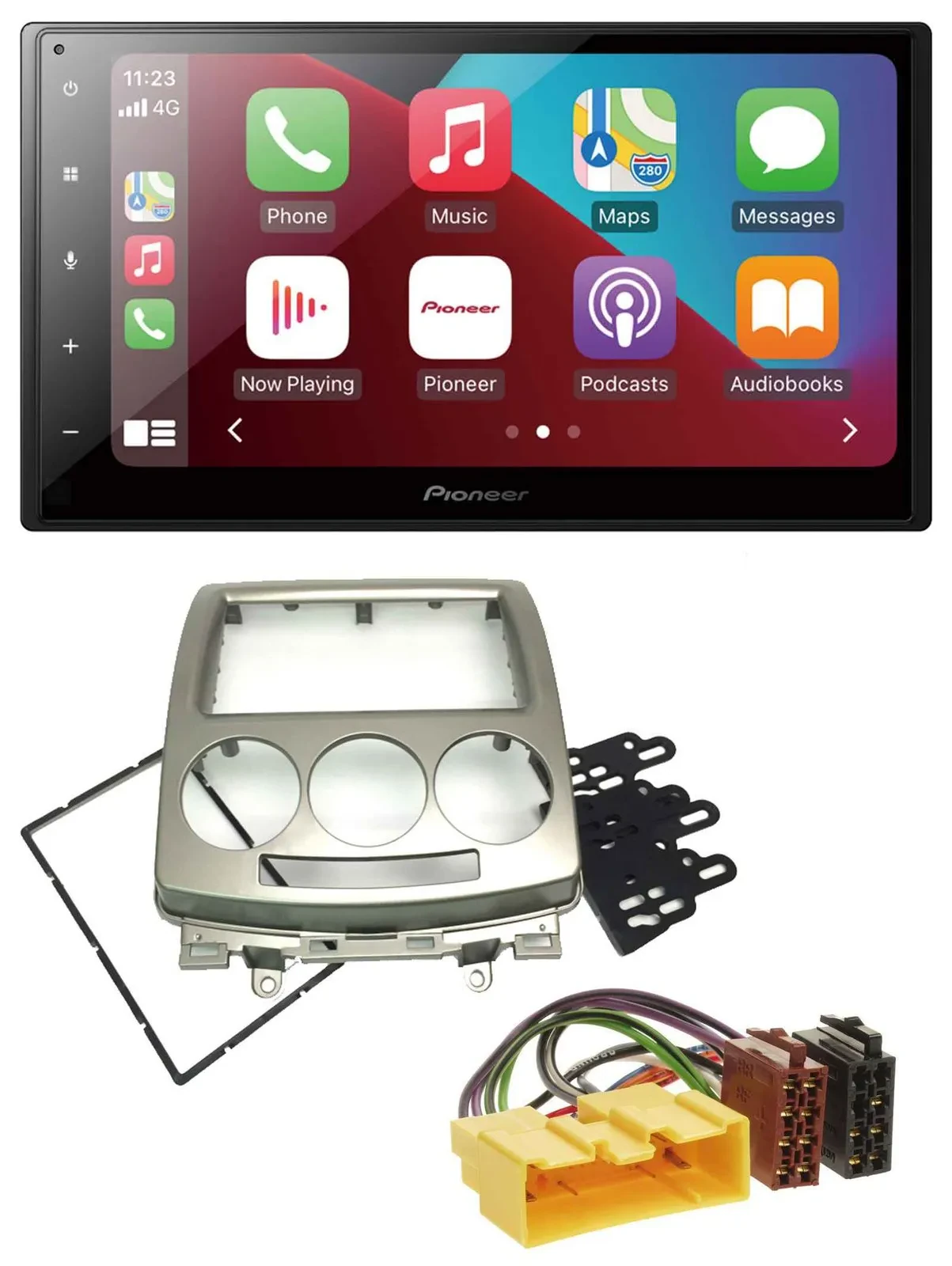 Pioneer USB MP3 DAB 2DIN Bluetooth Autoradio für Mazda 5 (CR, 2005-2010)