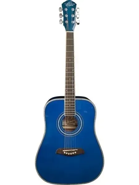 Oscar Schmidt Model OG1TBL - Blue Finish 3/4 Size Dreadnought Acoustic Guitar