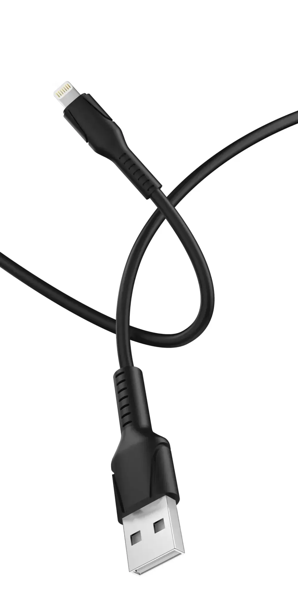 USB-кабель GoPower 00-00028370 GP21L Black 2.4A