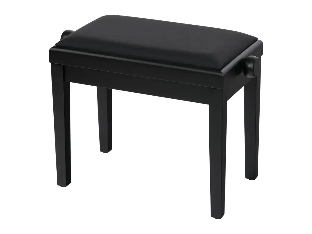 Банкетка для клавишных Rin HY-PJ023-SATIN-BLACK черный, искусственная кожа