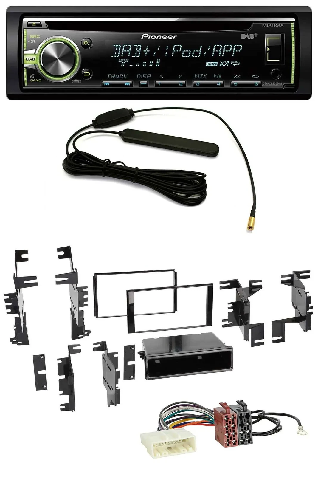 Pioneer MP3 USB CD DAB AUX Autoradio für Nissan Versa ab 07 Xterra ab 13