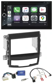 Blaupunkt DAB USB Bluetooth Lenkrad 2DIN TMC Navigation für SSangYong Korando mi