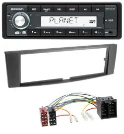 Continental MP3 AUX USB DAB 1DIN Autoradio für Renault Laguna II (2005-2008)