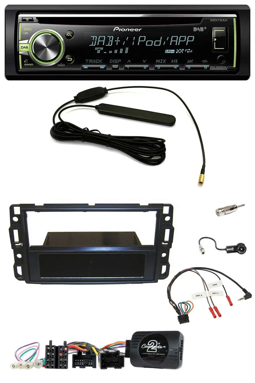Pioneer MP3 USB CD DAB Lenkrad Autoradio für Cadillac BLS YSCF 2006-2010