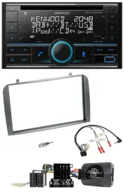 Автомагнитола Kenwood 2DIN, CD, DAB, USB, Bluetooth, поддержка управления на руле, для Alfa Romeo GT/147 (2007–2010)