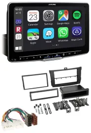 Alpine Bluetooth MP3 USB DAB Autoradio für Toyota Corolla ab 2009 schwarz