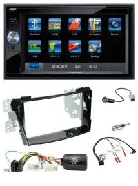 Blaupunkt SD USB TMC Bluetooth 2DIN Lenkrad Navigation für Hyundai i40 ab 2011 V