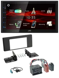 JVC USB Bluetooth MP3 DAB 2DIN Autoradio für BMW X5 (E53 2000 2002)