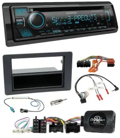 Kenwood Bluetooth USB CD Lenkrad DAB Autoradio für Saab 9-5 YS3E Facelift 2005-2